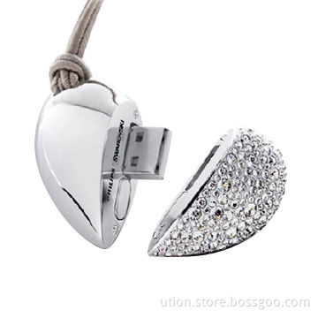 USB Memory Stick with 1 to 64GB Capacity, Jewelry Design, Free Sample and Logo